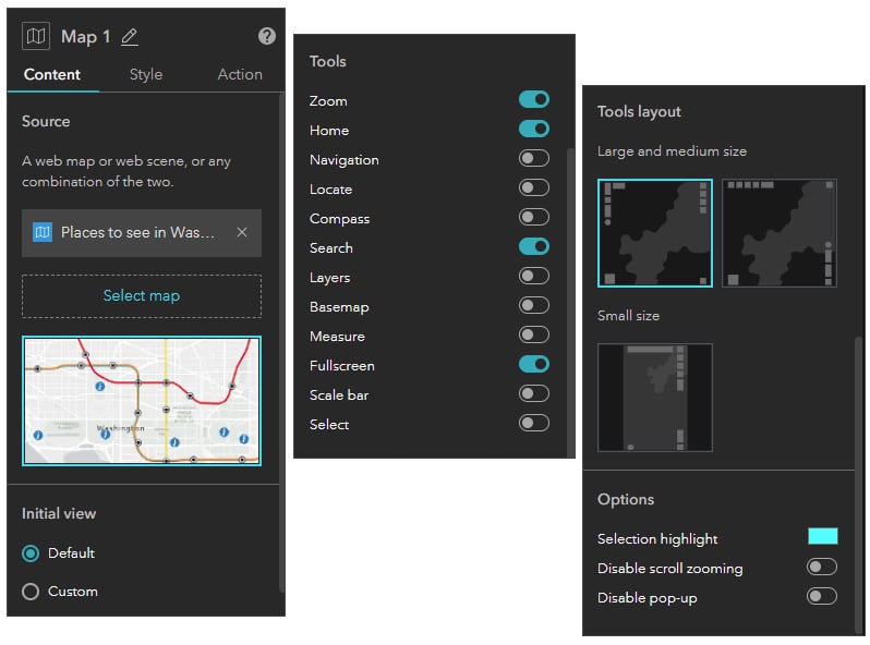 Map widget Content Map widget Content