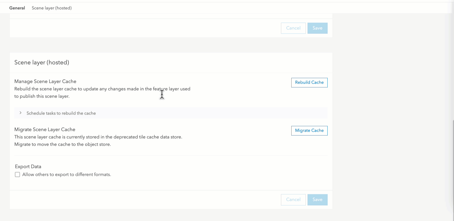 Checking migration status when you run the migrate cache option in the portal Checking migration status when you run the migrate cache option in the portal